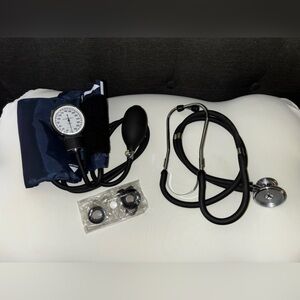 Black Stethoscope with Blood Pressure Cuff